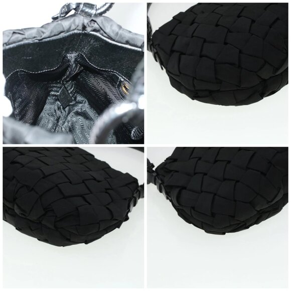 PRADA Shoulder Bag Nylon Black - Picture 12 of 16